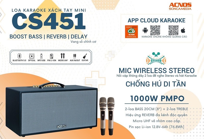 đặc điểm của Loa Acnos CS451
