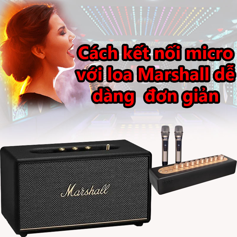 Cách kết nối micro với loa Marshall  đơn giản nhất
